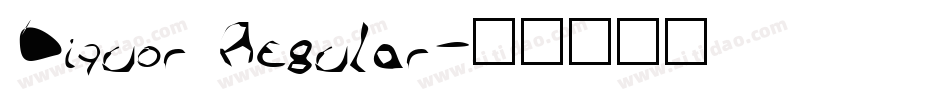 Liquor Regular字体转换